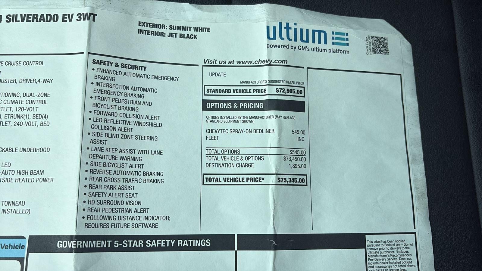 2024 Chevrolet Silverado EV Work Truck