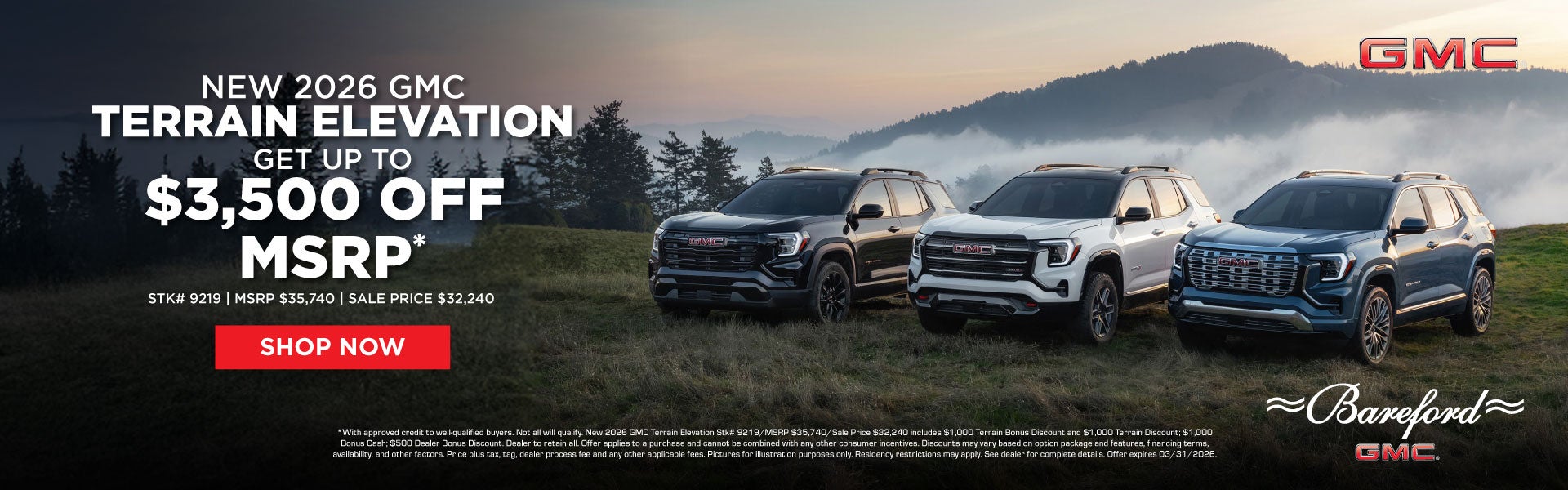 2026 GMC Terrain Elevation